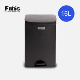 Th&ugrave;ng R&aacute;c Inox Fitis Premium 15L - Vu&ocirc;ng đạp thấp - 3 M&agrave;u (Inox mờ, Trắng, Đen) - SPS1-901, SPS1-904, SPS1-903